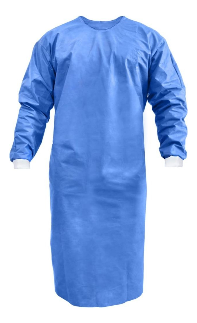 PACK 10 BATAS QUIRURGICAS DESECHABLE USO MEDICO SALUD LAU - 1