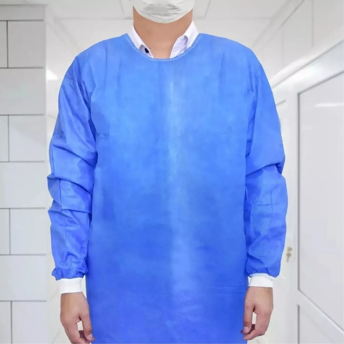 PACK 10 BATAS QUIRURGICAS DESECHABLE USO MEDICO SALUD LAU - 7