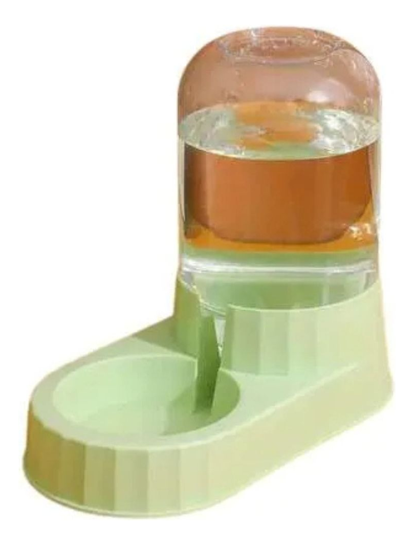 DISPENSADOR DE COMIDA Y BEBEDERO DE AGUA MASCOTA LAU - 1