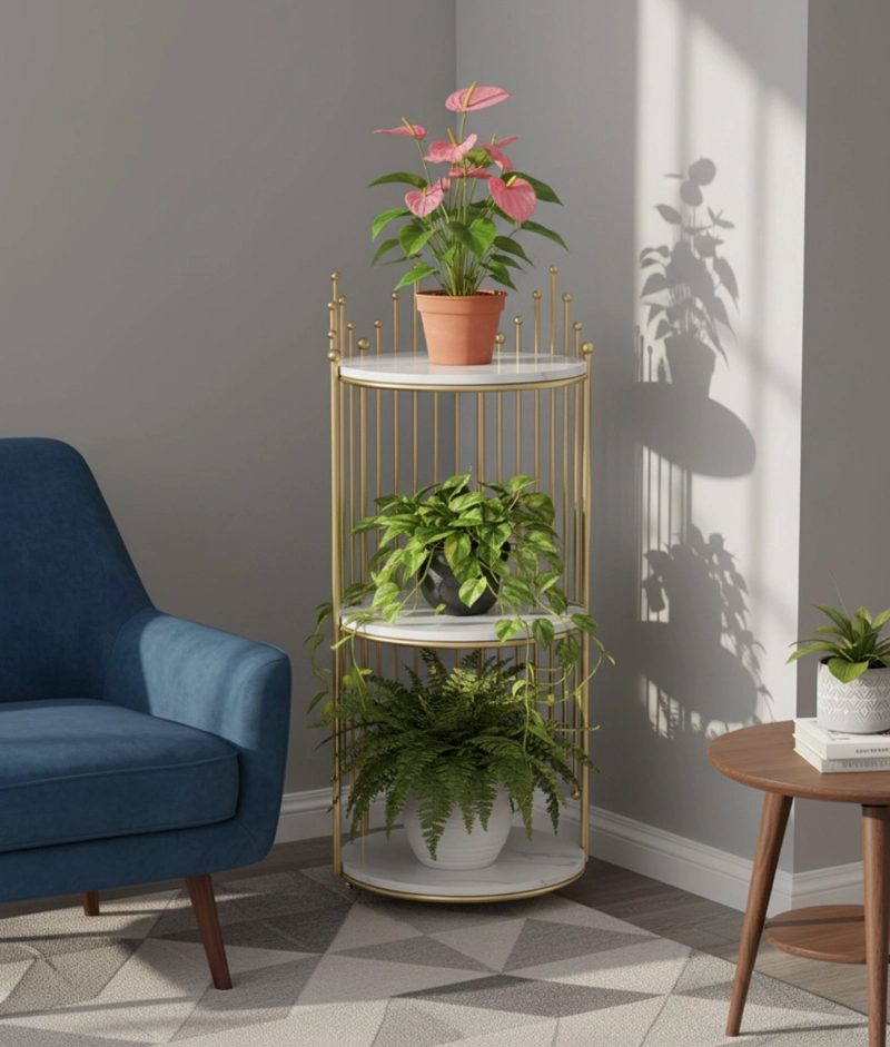 MESA CENTRO ESTANTE DECORATIVO ESQUINERO ALMACENAMIENTO JHN - 10