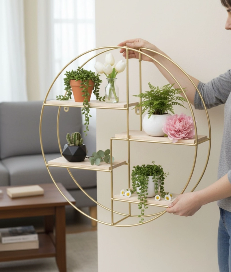 PORTA MACETAS SOPORTE MULTIFUNCIONAL DECORATIVO ADORNO JHN - 5