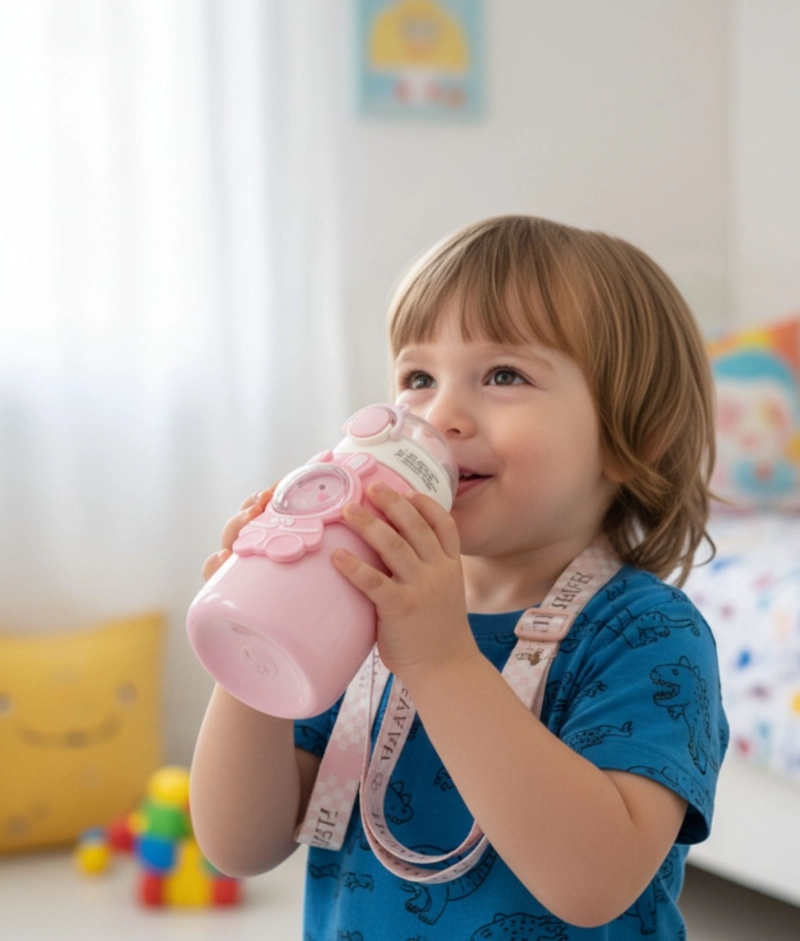 BOTELLA BEBIDAS INFANTIL MULTIFUNCIONAL FIGURAS JHN - 4