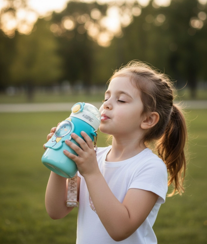 BOTELLA BEBIDAS INFANTIL MULTIFUNCIONAL FIGURAS JHN - 6