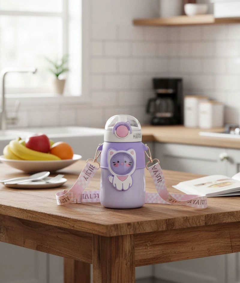 BOTELLA BEBIDAS INFANTIL MULTIFUNCIONAL FIGURAS JHN - 7