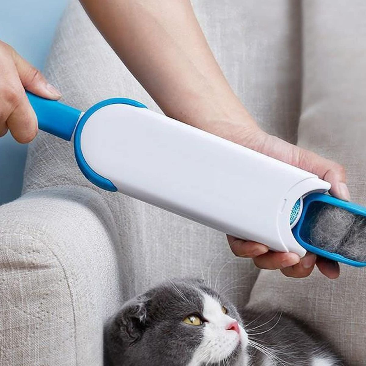 KIT CEPILLO REMOVEDOR PELOS DE MASCOTAS ASEO HOGAR LAU - 8