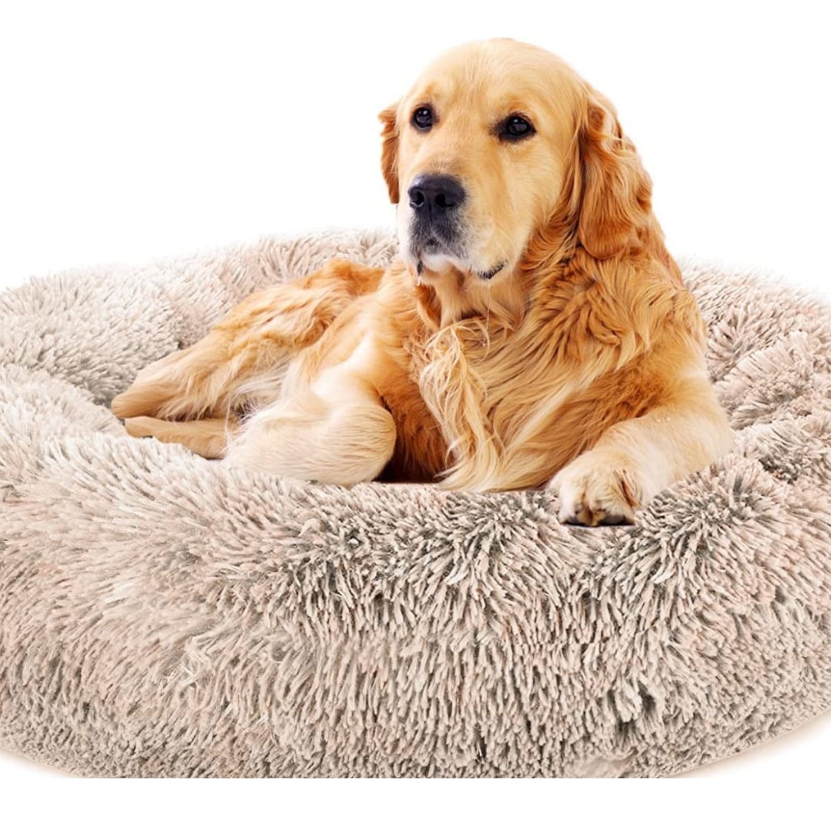 CAMA PARA PERROS ANTIESTRES FELPA 110CM MASCOTAS LAU - 3