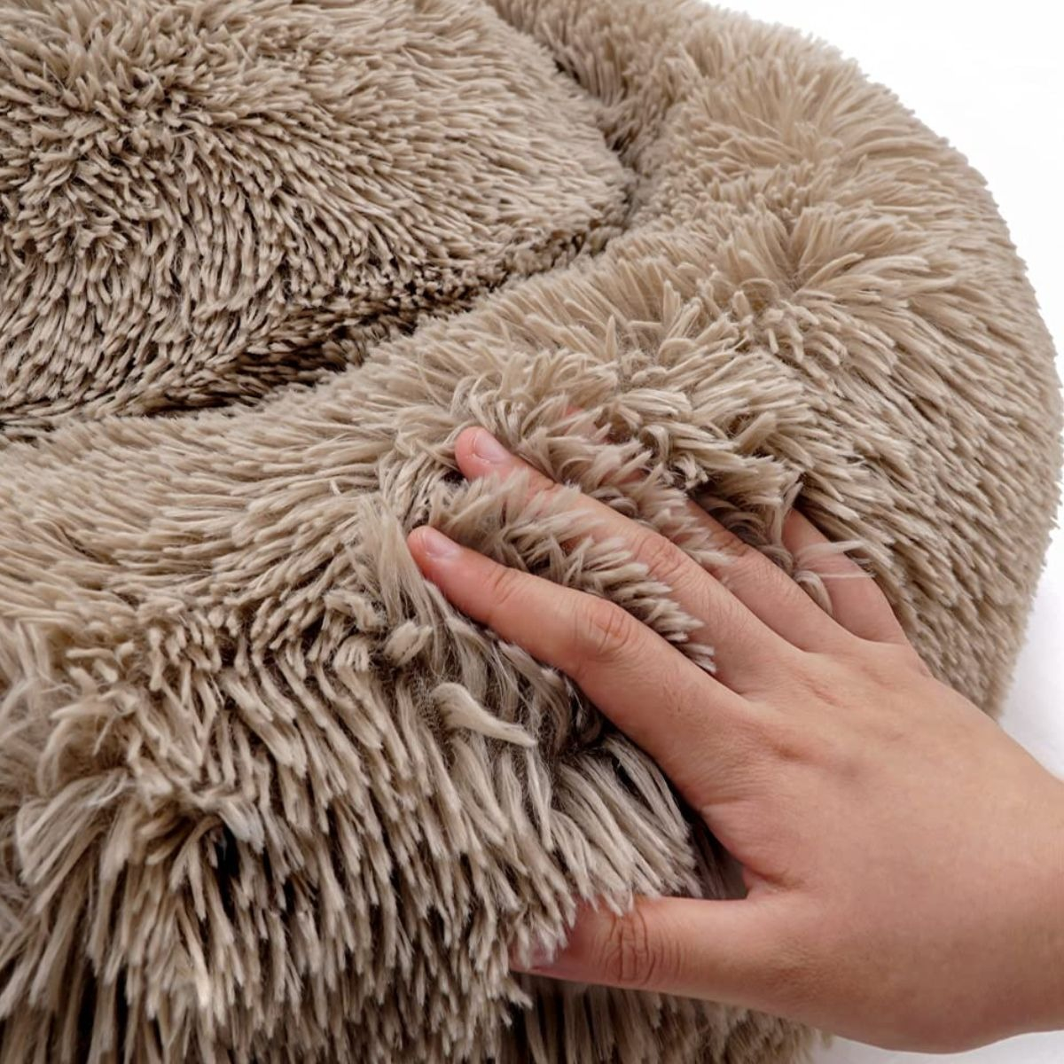 CAMA PARA PERROS ANTIESTRES FELPA 110CM MASCOTAS LAU - 7