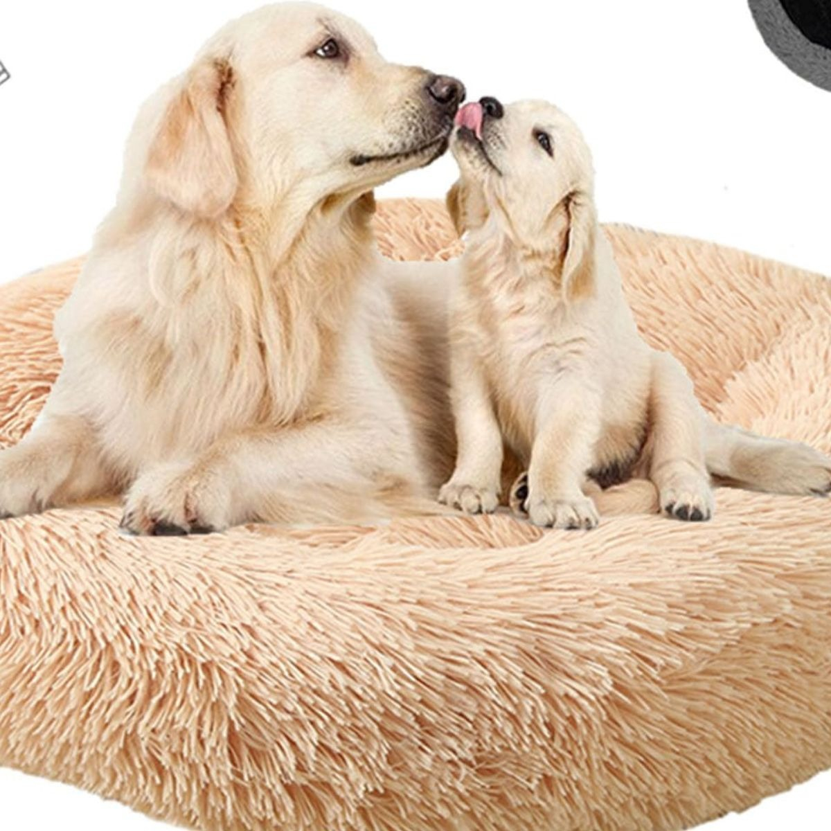 CAMA PARA PERROS ANTIESTRES FELPA 110CM MASCOTAS LAU - 8