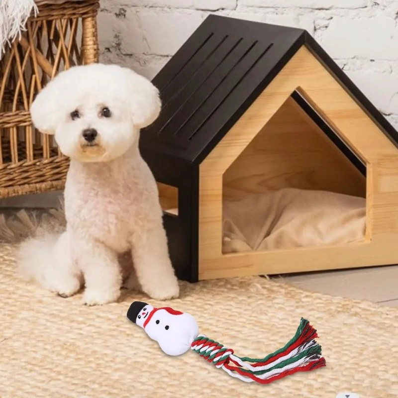 SET 3 JUGUETES PARA MASCOTA DISEÑO NAVIDEÑO PERROS LAU - 3