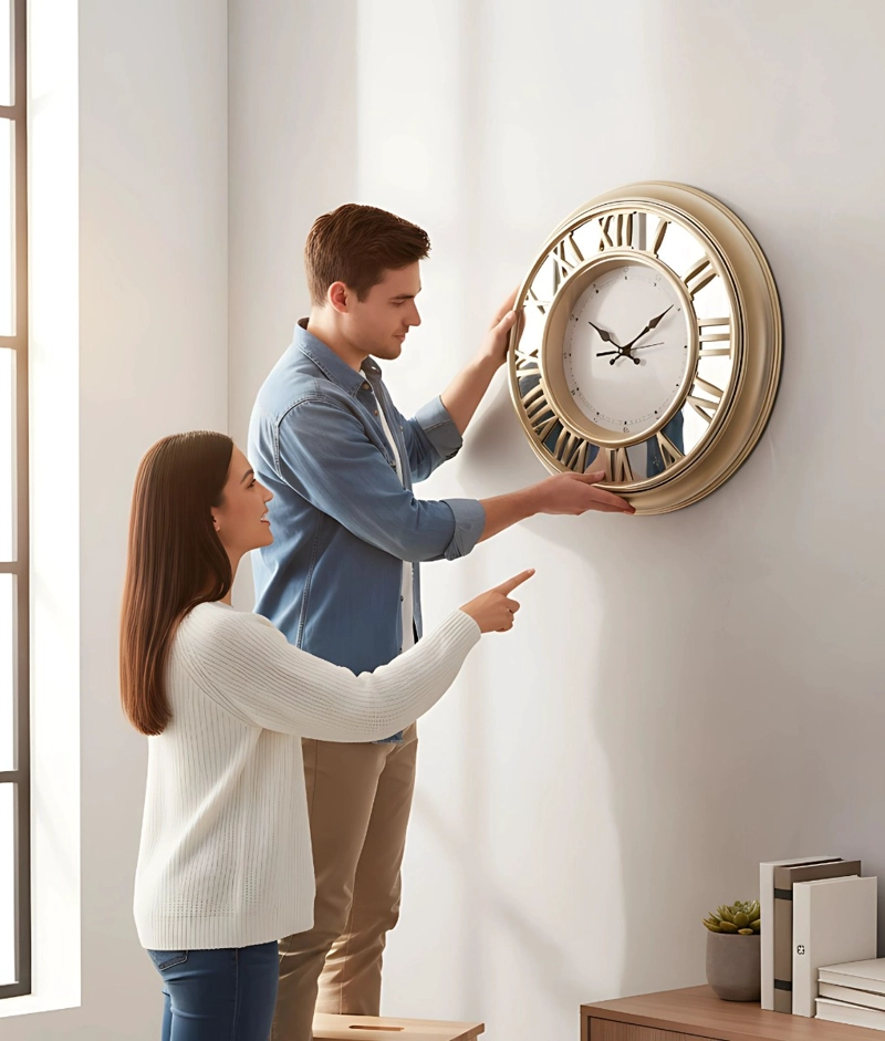 RELOJ PARED DECORATIVO MINIMALISTA AMBIENTE HOGAR JHN - 6