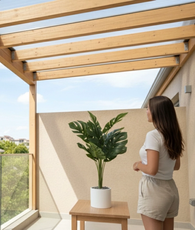 PLANTA ARTIFICIAL DECORATIVA ELEGANTE NATURALEZA HOGAR JHN - 6