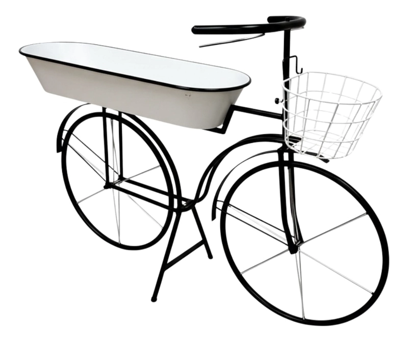 PORTA MACETAS DECORATIVO BICICLETA CLASICA ELEGANTE JHN - 3