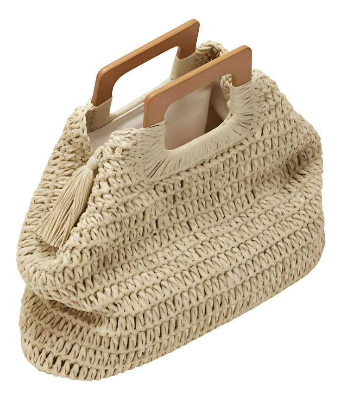 CARTERA TEJIDA BOLSO DISEÑO MODERNO MINIMALISTA JHN - 3
