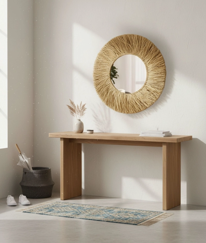 ESPEJO PARED DECORATIVO NATURALISTA MODERNO ADORNO HOGAR JHN - 9