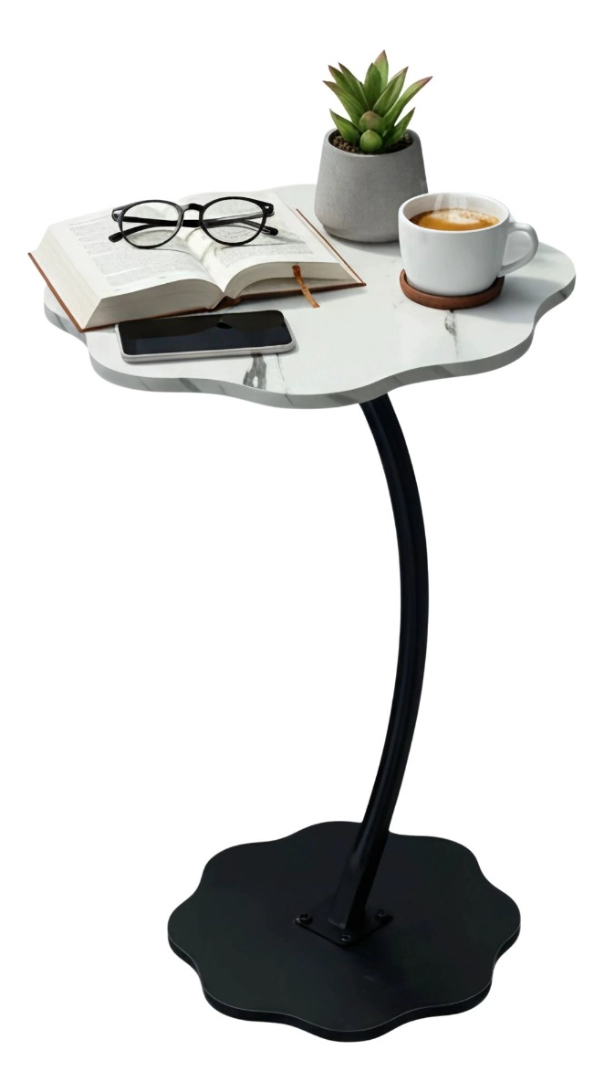 MESA CENTRO DECORATIVA DISEÑO ORGANICO MODERNA HOGAR JHN - 3