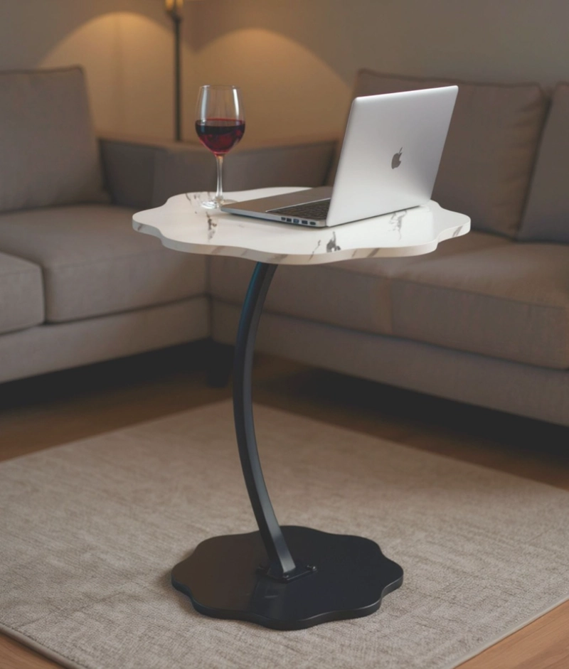 MESA CENTRO DECORATIVA DISEÑO ORGANICO MODERNA HOGAR JHN - 7