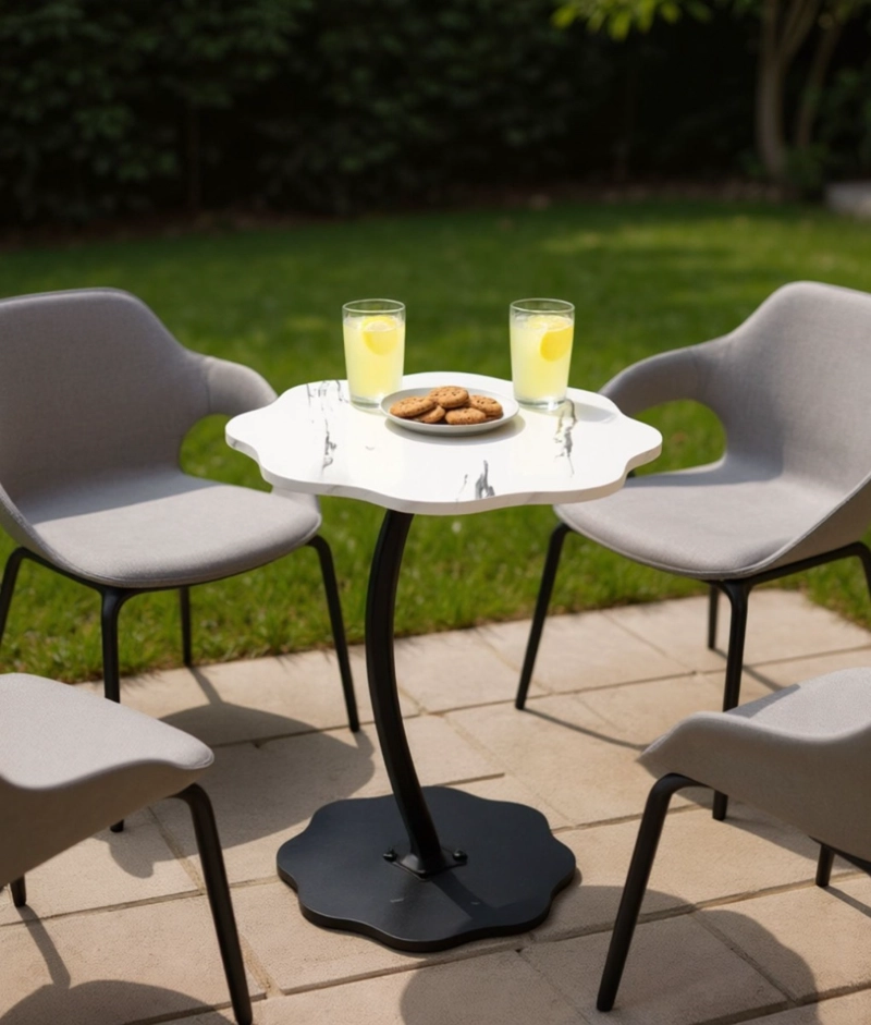 MESA CENTRO DECORATIVA DISEÑO ORGANICO MODERNA HOGAR JHN - 10