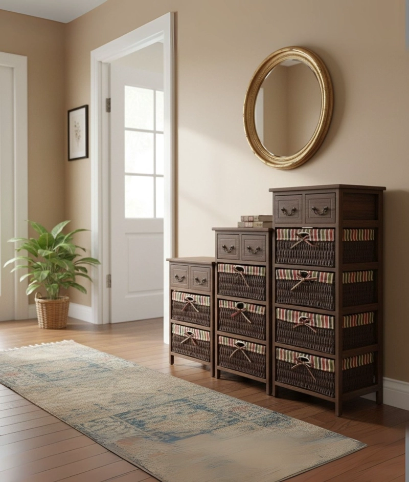 COMODA DECORATIVA ALMACENAMIENTO ELEGANTE FUNCIONAL JHN - 7