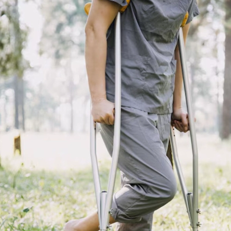 MULETAS AXILARES ORTOPEDICAS DE ALUMINIO ADULTOS LAU - 5
