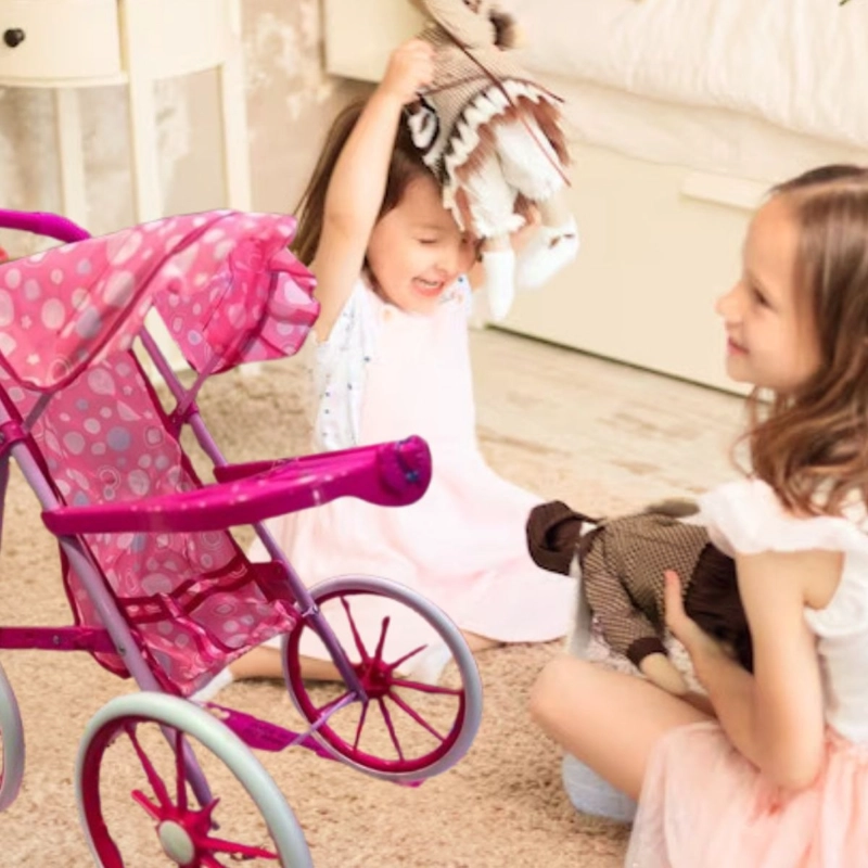 JUGUETE COCHE CARRIOLA PARA MUÑECAS DE NIÑAS DIVERTODO LAU - 2