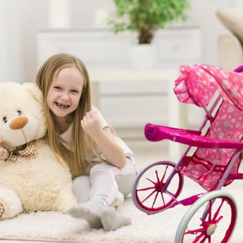 JUGUETE COCHE CARRIOLA PARA MUÑECAS DE NIÑAS DIVERTODO LAU - 5