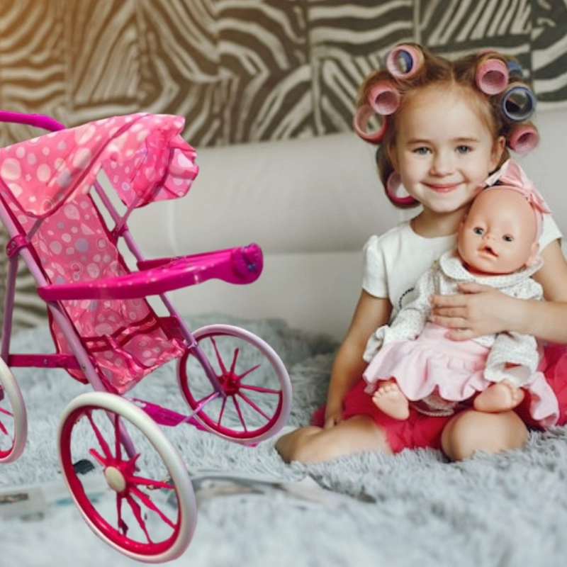 JUGUETE COCHE CARRIOLA PARA MUÑECAS DE NIÑAS DIVERTODO LAU - 7