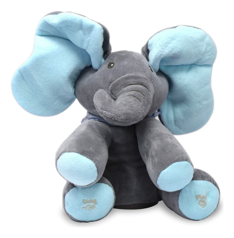 PELUCHE ELEFANTE MUSICAL PARA BEBES DESARROLLO DIVERTIDO LAU - 1