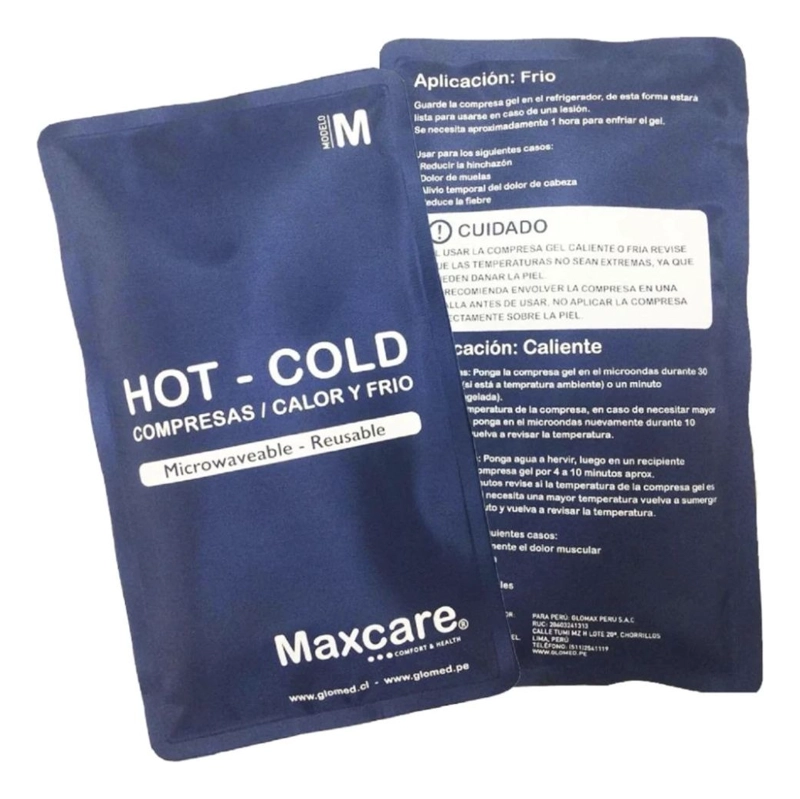 SET 2 COMPRESAS FRIO CALOR 280GRS ALIVIO DOLOR MUSCULAR LAU - 1