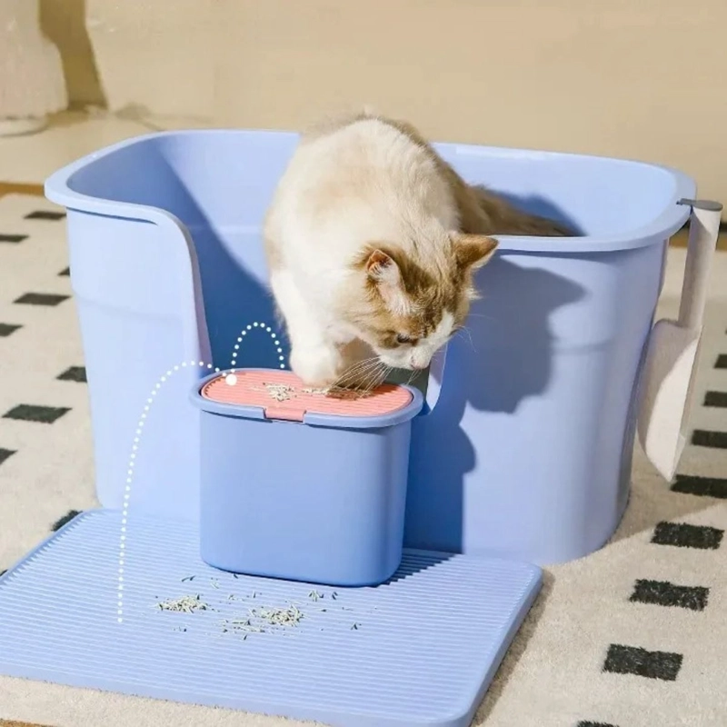 ARENERO SANITARIO PARA GATOS MASCOTAS SEMICERRADO LAU - 1
