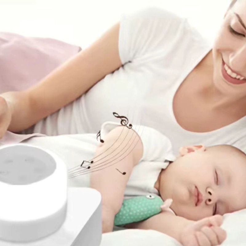 MAQUINA RUIDO BLANCO CON LUZ COLORES PARA BEBE LAU - 9