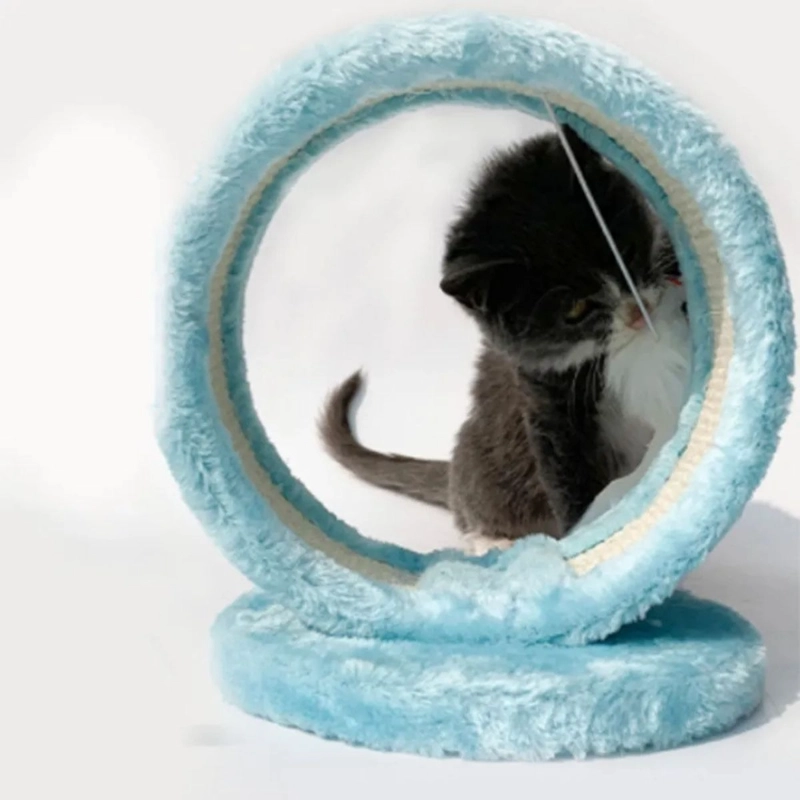 RASCADOR FORMA DE CUEVA PARA GATOS + JUGUETE MASCOTA LAU - 5