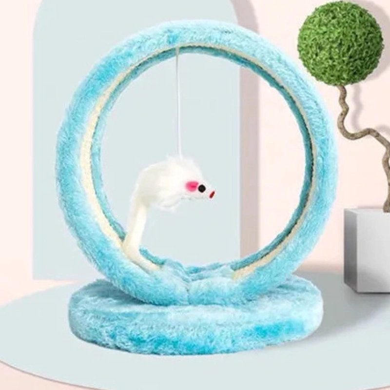 RASCADOR FORMA DE CUEVA PARA GATOS + JUGUETE MASCOTA LAU - 9