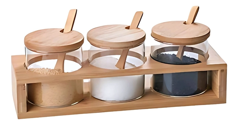 JUEGO RECIPIENTE TAPA CONTENEDOR SOPORTE ORGANIZADOR JHN - 1