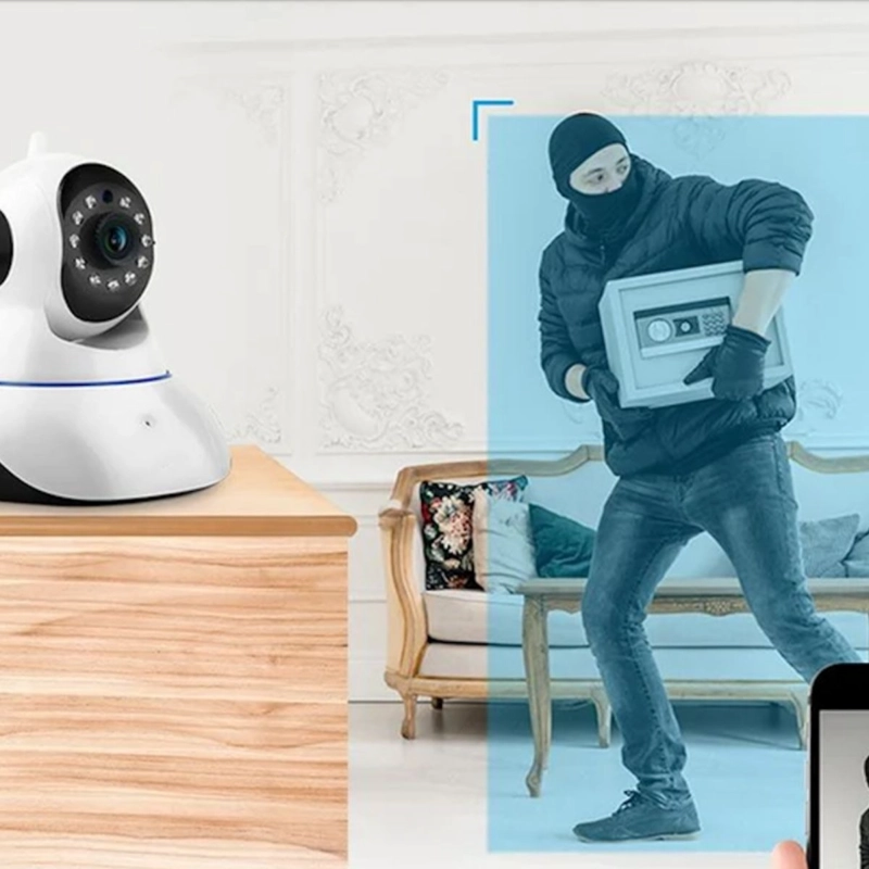 CAMARA DE SEGURIDAD IP MOTORIZADA WIFI GIRA 350° HOGAR LAU - 5