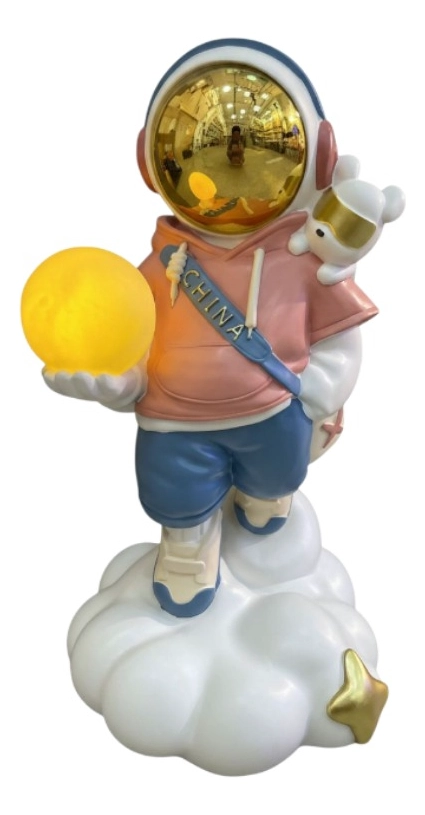FIGURA DECORATIVA EXPLORADOR CELESTIAL ESTATUA ADORNO JHN - 1