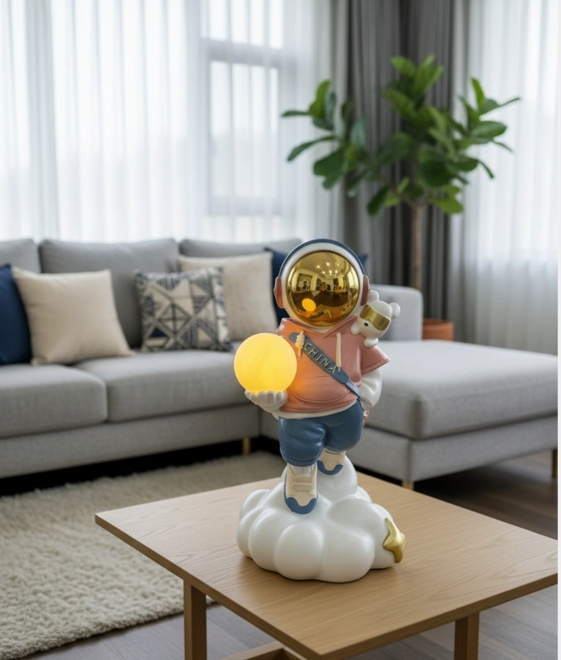 FIGURA DECORATIVA EXPLORADOR CELESTIAL ESTATUA ADORNO JHN - 2