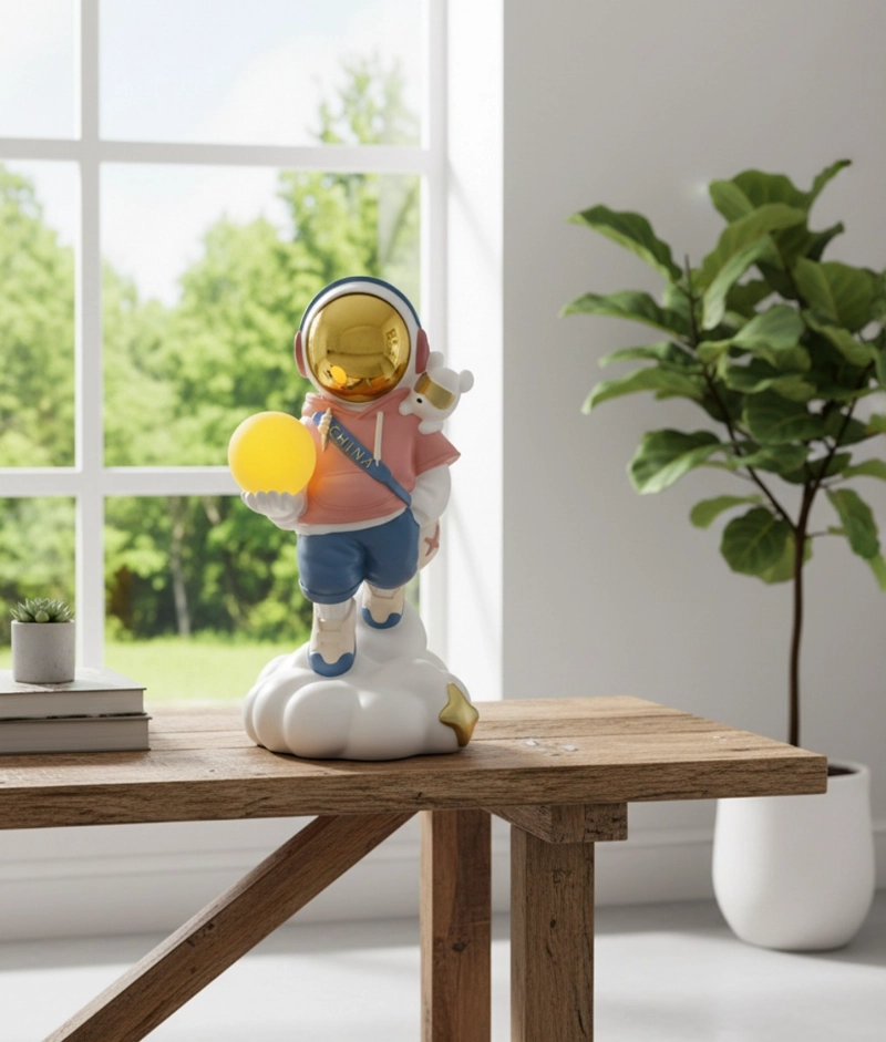 FIGURA DECORATIVA EXPLORADOR CELESTIAL ESTATUA ADORNO JHN - 8