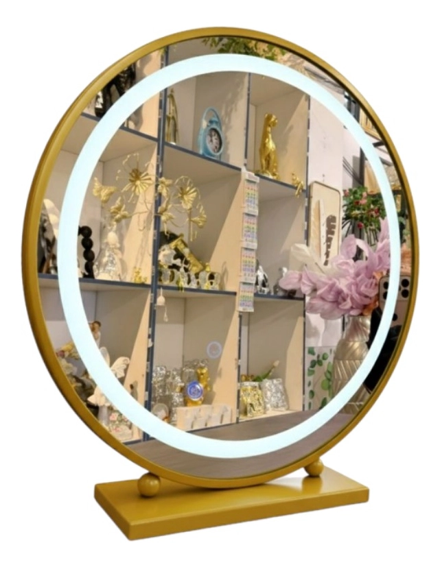 ESPEJO DECORATIVO MESA PANEL TACTIL LUZ LED HOGAR JHN - 3