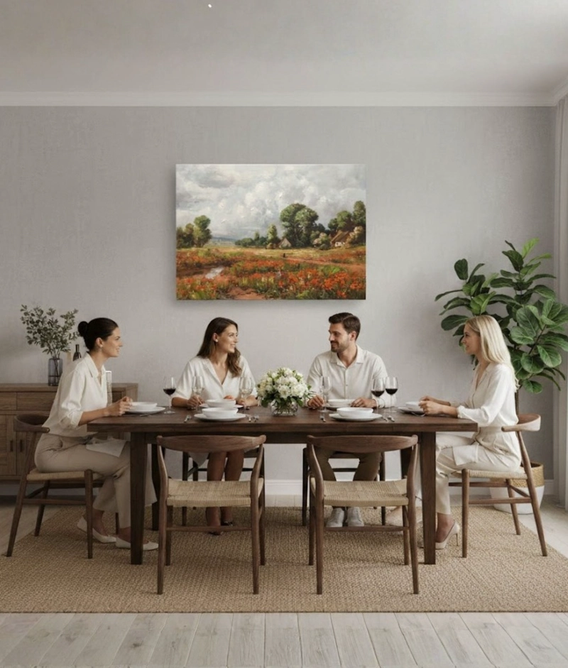 CUADRO DECORATIVO PAISAJE CAMPO ARTE PARED ADORNO HOGAR JHN - 5