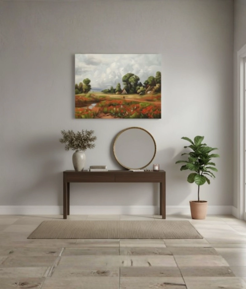 CUADRO DECORATIVO PAISAJE CAMPO ARTE PARED ADORNO HOGAR JHN - 7