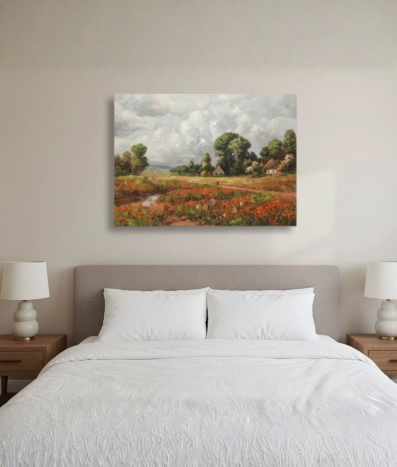 CUADRO DECORATIVO PAISAJE CAMPO ARTE PARED ADORNO HOGAR JHN - 8