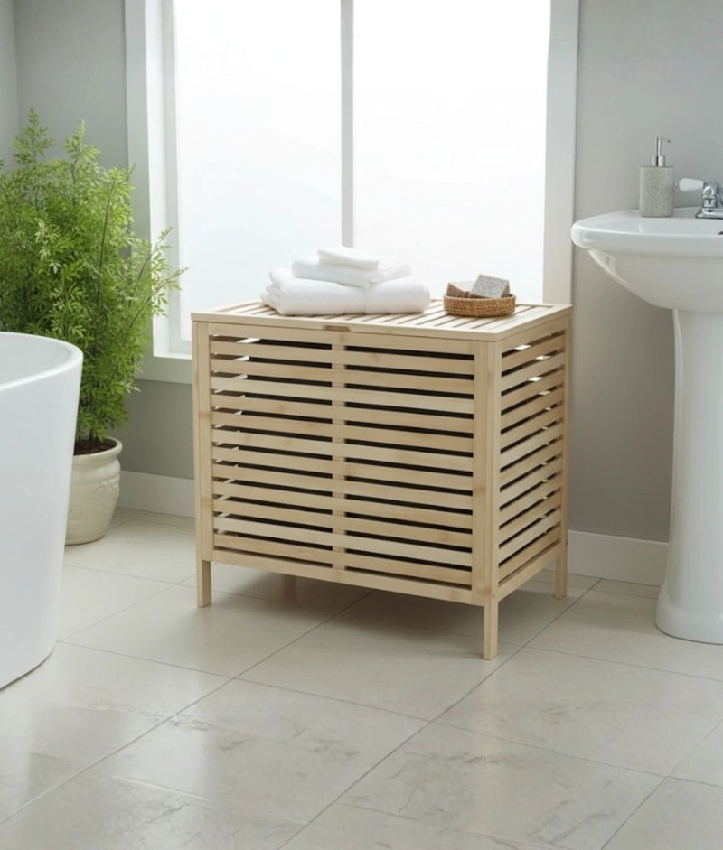 CANASTO ROPA ORGANIZADOR ALMACENAMIENTO CESTO TAPA JHN - 7