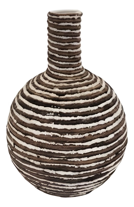 FLORERO DECORATIVO JARRON MODERNO ESTILO ARTESANAL JHN - 1