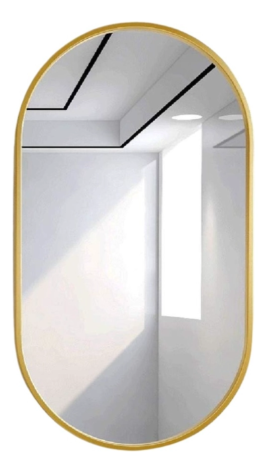 ESPEJO DECORATIVO OVALADO PARED ESTILO NORDICO ADORNO JHN - 1