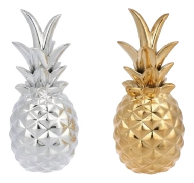 FIGURA DECORATIVA ESTATUA PIÑA MODERNO ADORNO HOGAR JHN - 3