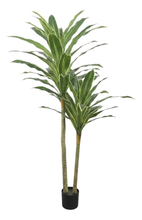 PLANTA ARTIFICIAL TROPICAL PALMERA ADORNO DOBLE TRONCO JHN - 1