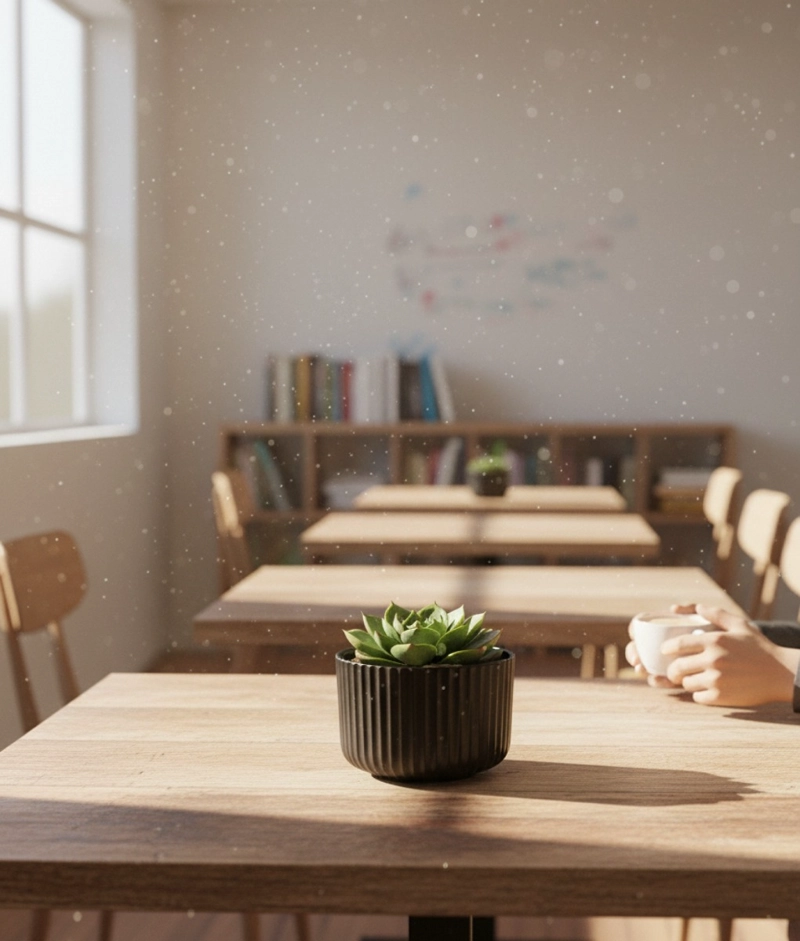 SET 2 MACETERO DECORATIVO DISEÑO ONDULADO RECIPIENTE JHN - 2