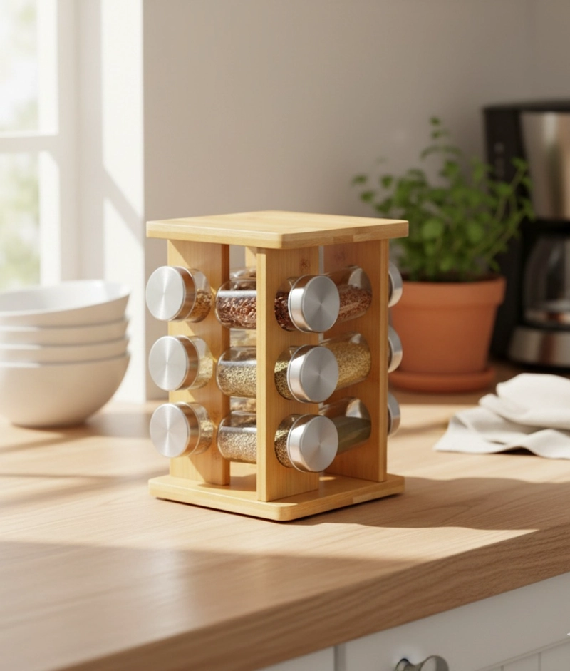 ESPECIERO ORGANIZADOR DECORATIVO ALMACENAMIENTO ELEGANTE JHN - 2