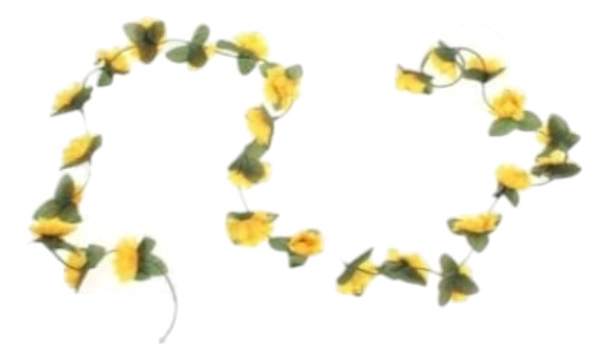 SET 3 FLORES ARTIFICIALES GUIRNALDA GIRASOLES ENREDADERA JHN - 3