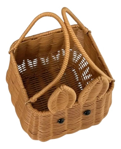 CANASTO DECORATIVO CESTO ENCANTADOR DISEÑO CONEJO JHN - 3